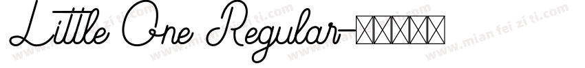 Little One Regular字体转换